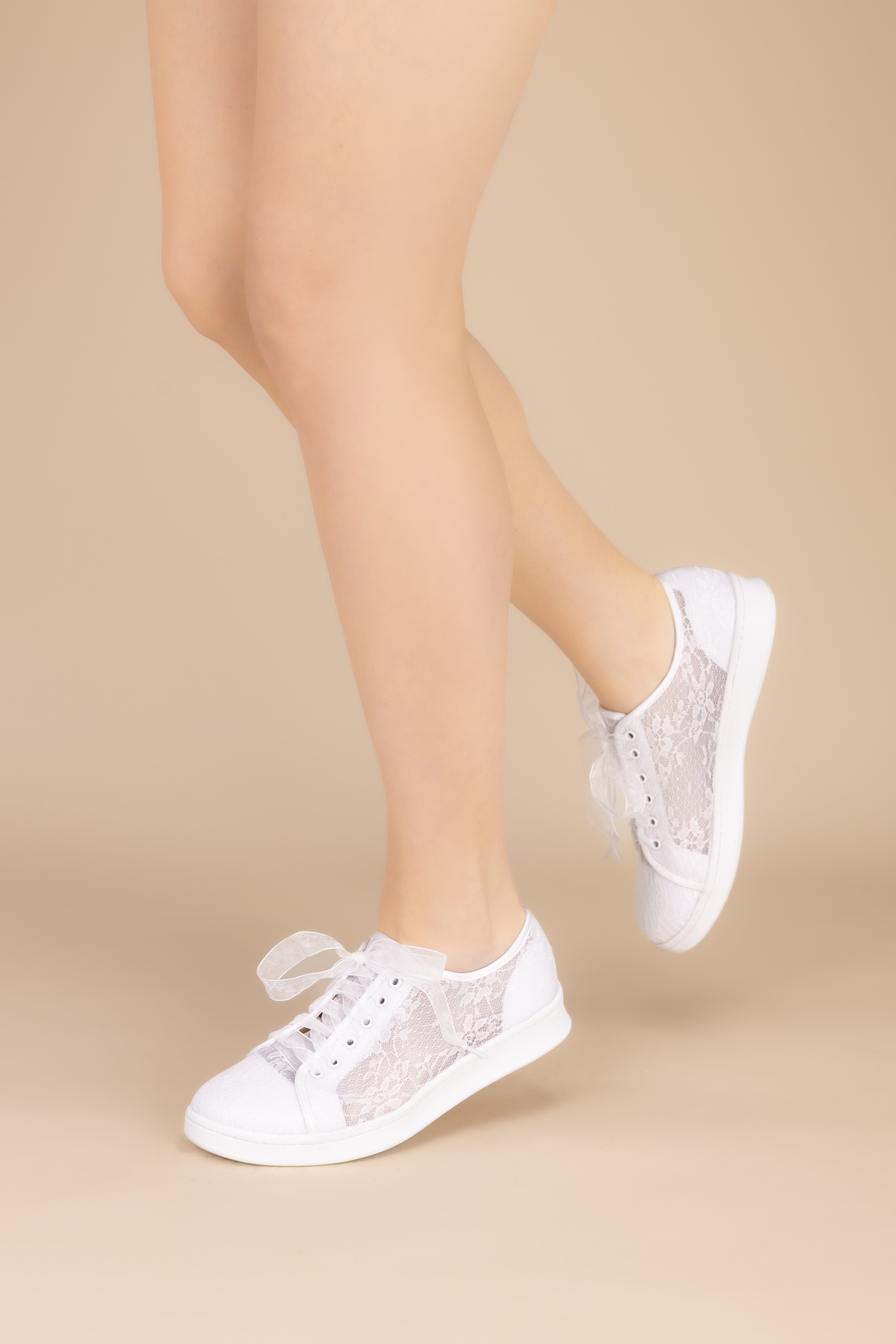 Ivory Satin Wedding Bridal Shoes Blossom
